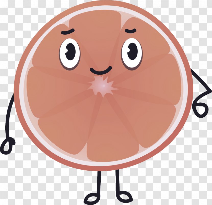 Orange - Nose - Peach Smile Transparent PNG