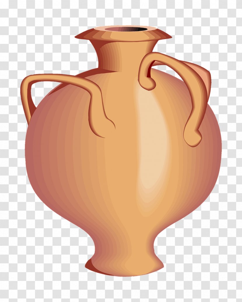 Pottery Ceramic Clay Clip Art - Tableware - Vase Transparent PNG