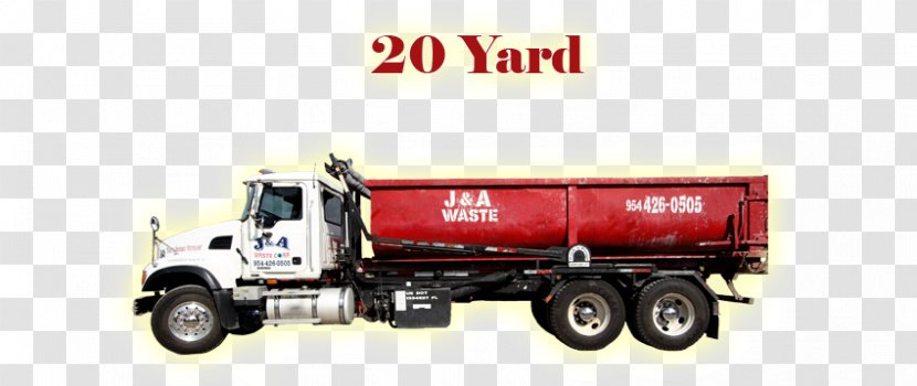 J & A Waste Corporation Roll-off Dumpster Garbage Truck - Cargo Transparent PNG