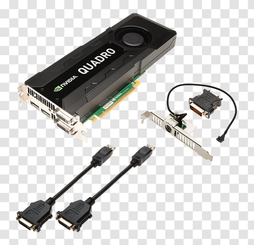 Graphics Cards & Video Adapters Nvidia Quadro PCI Express GDDR5 SDRAM - Displayport Transparent PNG