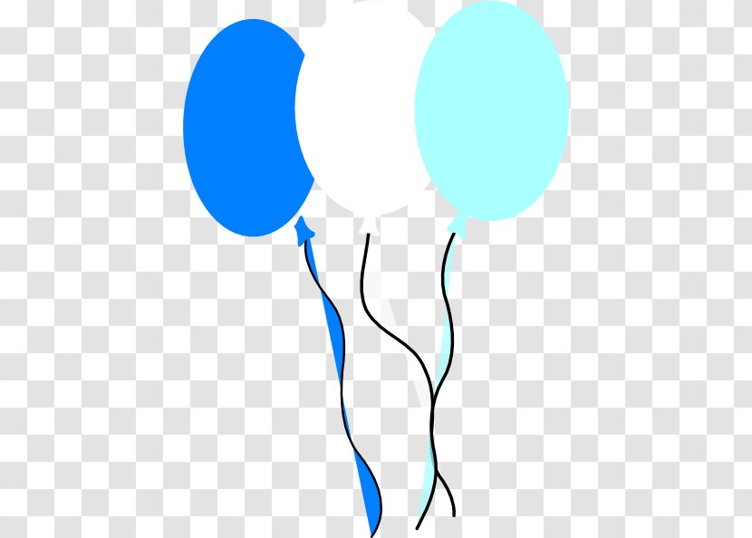 Clip Art - Birthday - Brown Blue Balloons Transparent PNG