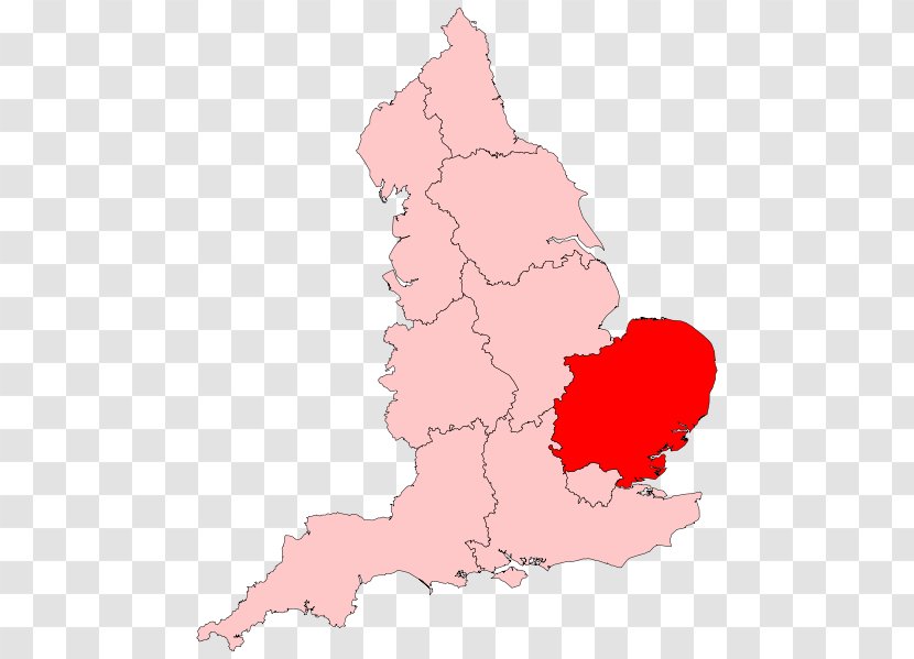 East Of England NUTS 1 Statistical Regions The Midlands Transparent PNG