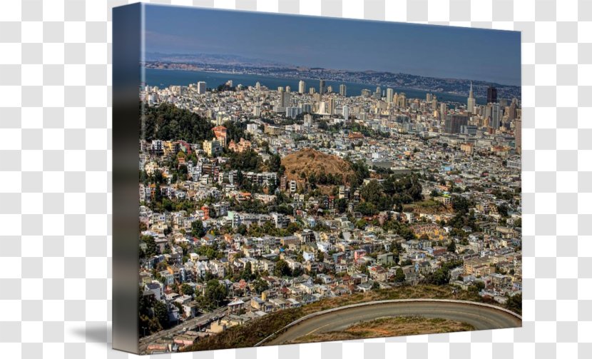 Twin Peaks Skyline Cityscape Tourism Suburb - Residential Area - San Francisco Transparent PNG