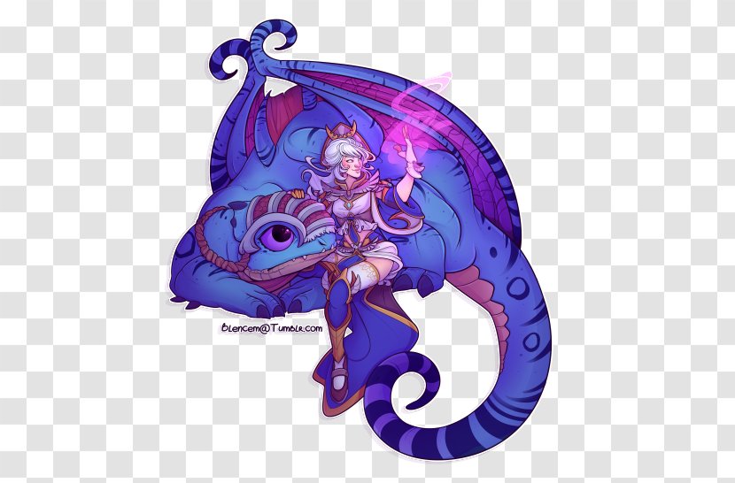 Dragon World Of Warcraft Drawing Art Troll - Purple Transparent PNG