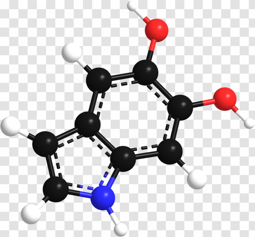 Molecule Ball-and-stick Model Molecular Geometry Serotonin - Stock Photography - Ganesh 3D Transparent PNG