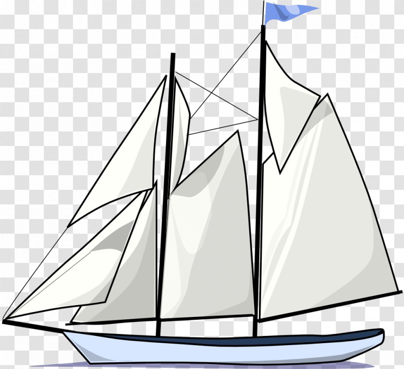 Sailboat Clip Art - Scow - Boating Cliparts Transparent PNG