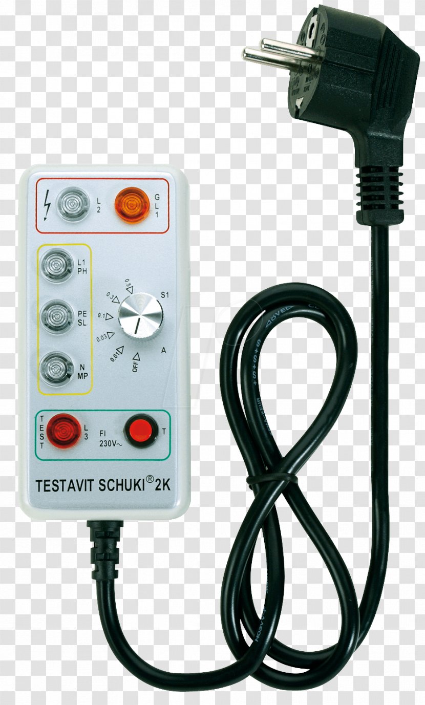 AC Power Plugs And Sockets Residual-current Device Testboy Schuki Mains Tester Plug Testavit 2K Schuko 99160116 Amw 1a - Residualcurrent - Tb Transparent PNG
