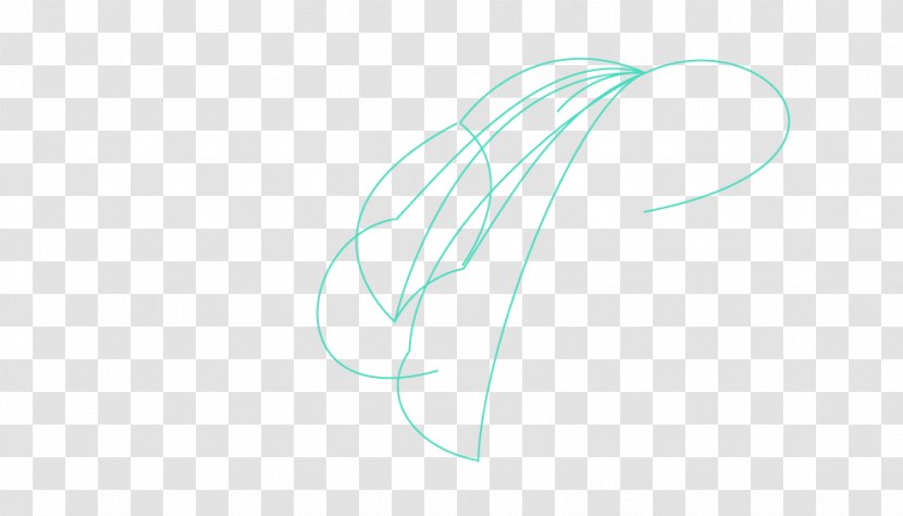Logo Line Turquoise Font - Flight Route Transparent PNG