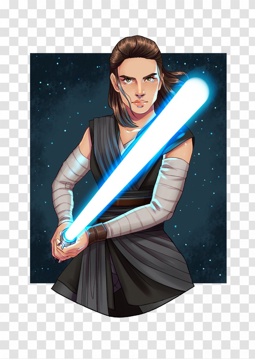 Star Wars: The Last Jedi Rey Anakin Skywalker Luke Leia Organa - Electric Blue - Wars Transparent PNG