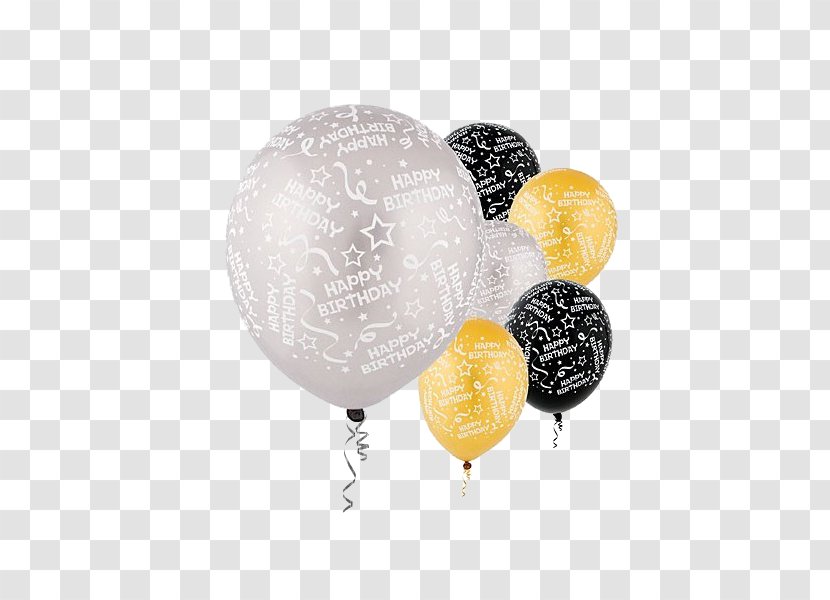 Toy Balloon Gold Party Gift - Silver Transparent PNG