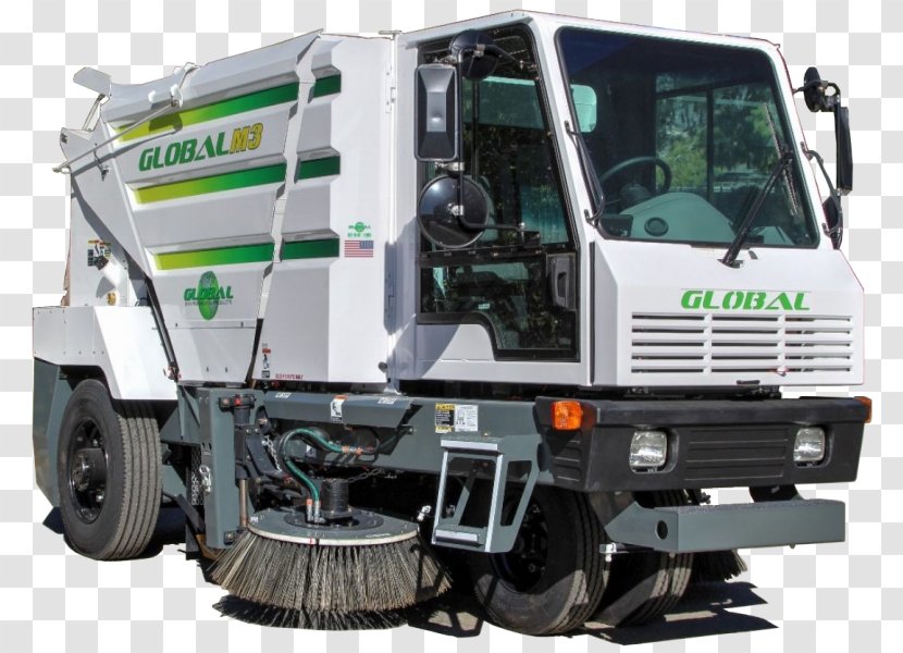 Car Street Sweeper Broom Truck Commercial Vehicle - Tire Transparent PNG