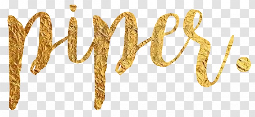 Gold Font - Commodity - Piper Excelsum Transparent PNG