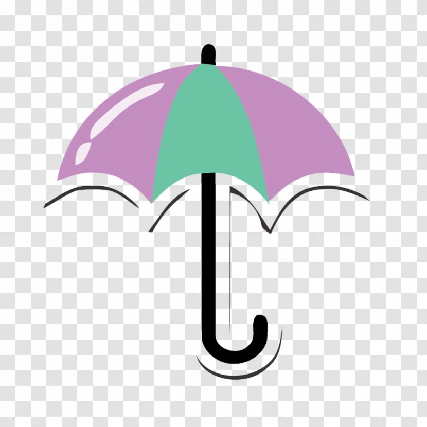 Umbrella Rain - Storm - Purple Vector Material Transparent PNG