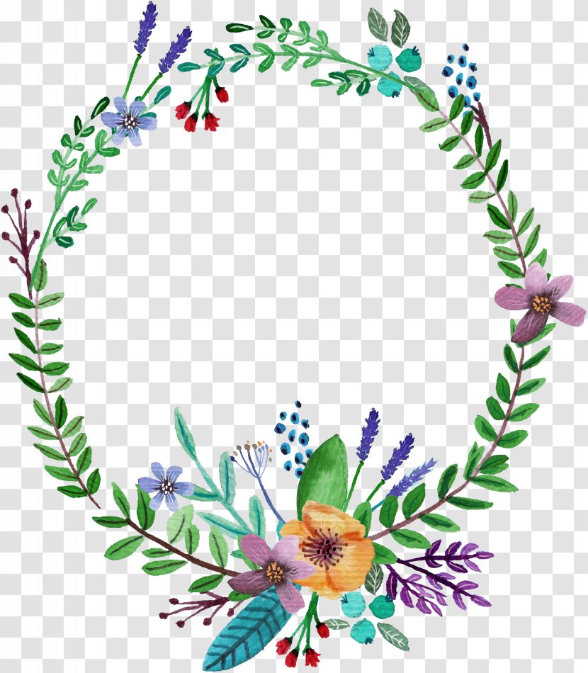 Etsy Printing Gift Wreath Sales - Symmetry - Hand-painted Watercolor Plant Garland Transparent PNG