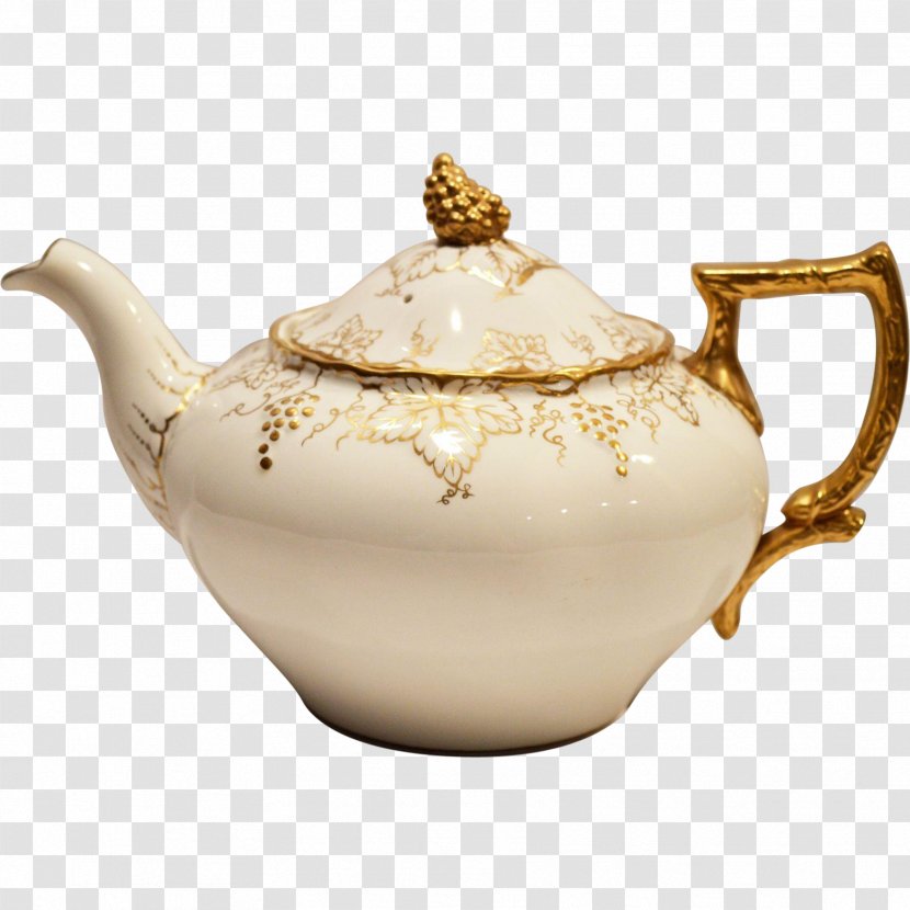 Teapot Tableware Porcelain Kettle - Dishware Transparent PNG