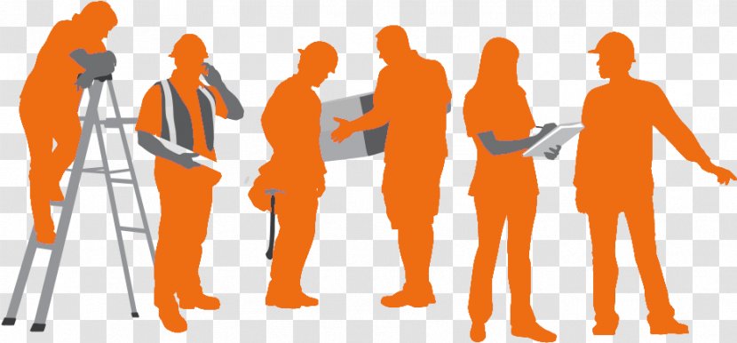 Group Of People Background - Silhouette - Gesture Collaboration Transparent PNG