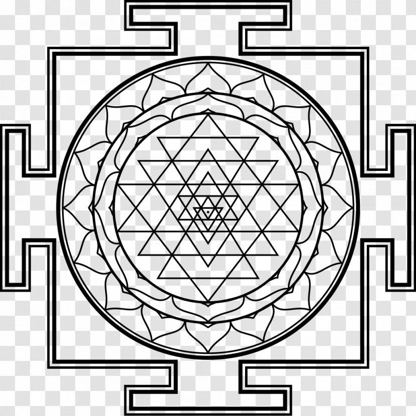 Sri Yantra Ganesha Symbol - Hinduism - Buddhist Mandala Transparent PNG