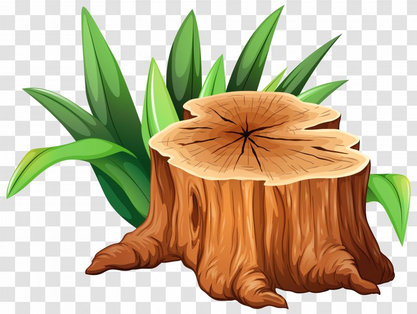 Tree Stump Clip Art - Fotosearch - Clipart Image Transparent PNG