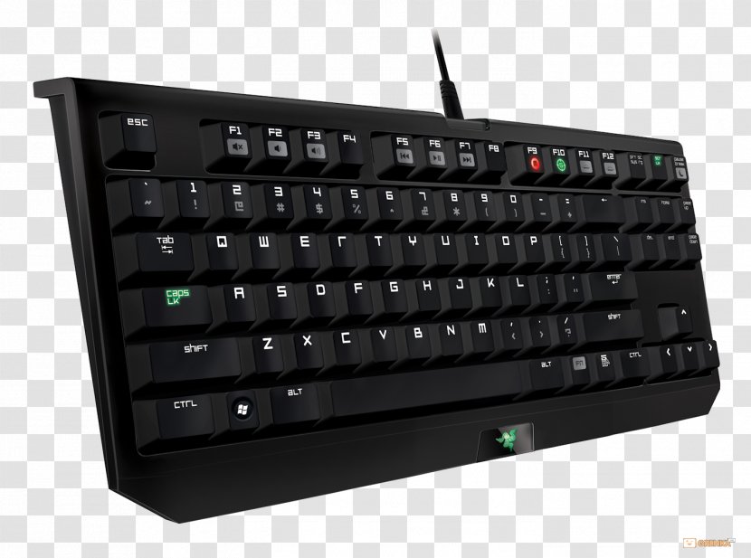 Computer Keyboard Razer BlackWidow Tournament Edition 2014 US Gaming Keypad Stealth - Video Game - Mechanical Transparent PNG