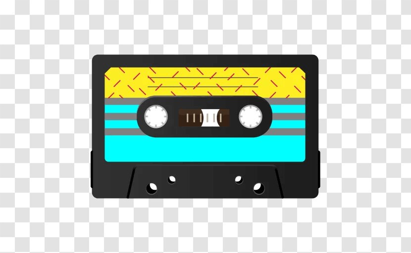 Compact Cassette Rectangle - 80s Transparent PNG