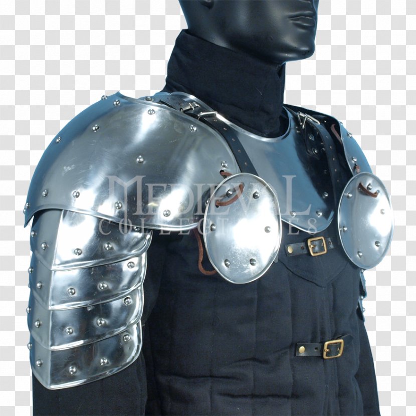 Plate Armour Body Armor Pauldron Steel Transparent PNG