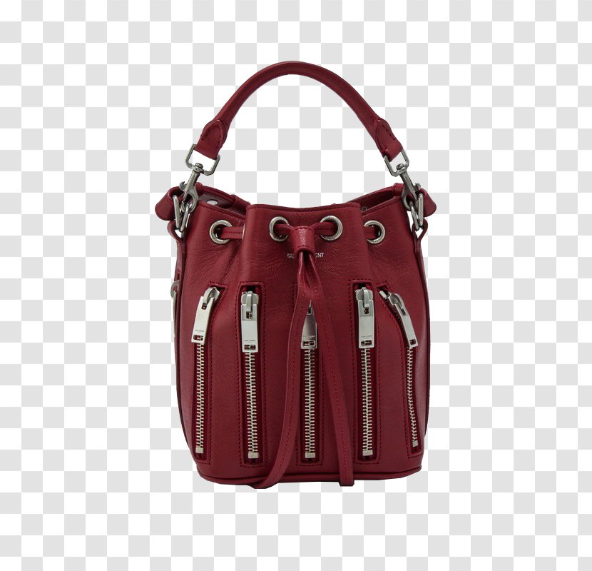 Hobo Bag Yves Saint Laurent Handbag - Designer - Red Women Transparent PNG