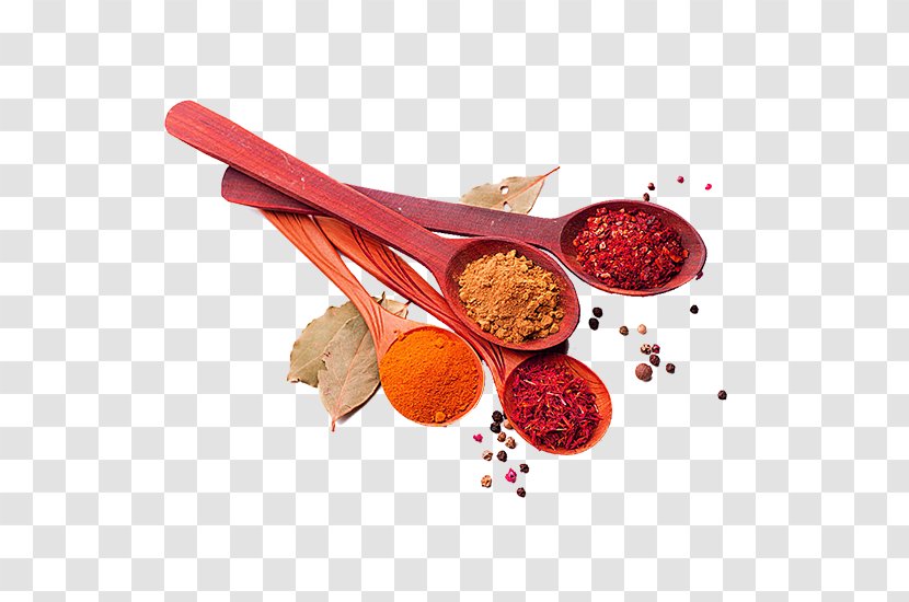 South Indian Cuisine Spice Herb - Spoon Full Of Spices Transparent PNG