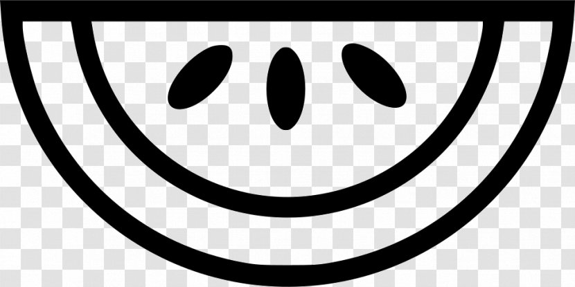 Smiley Happiness Mouth Clip Art - Black And White Transparent PNG