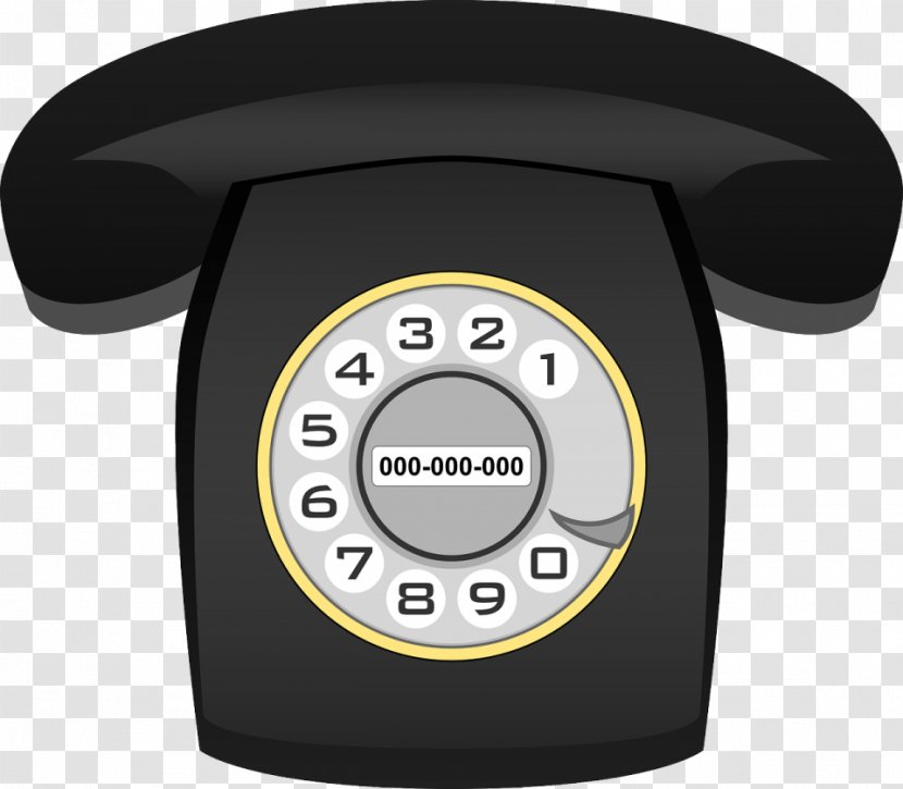 Telephone Rotary Dial Mobile Phones Clip Art Image - Technology - Hardware Transparent PNG