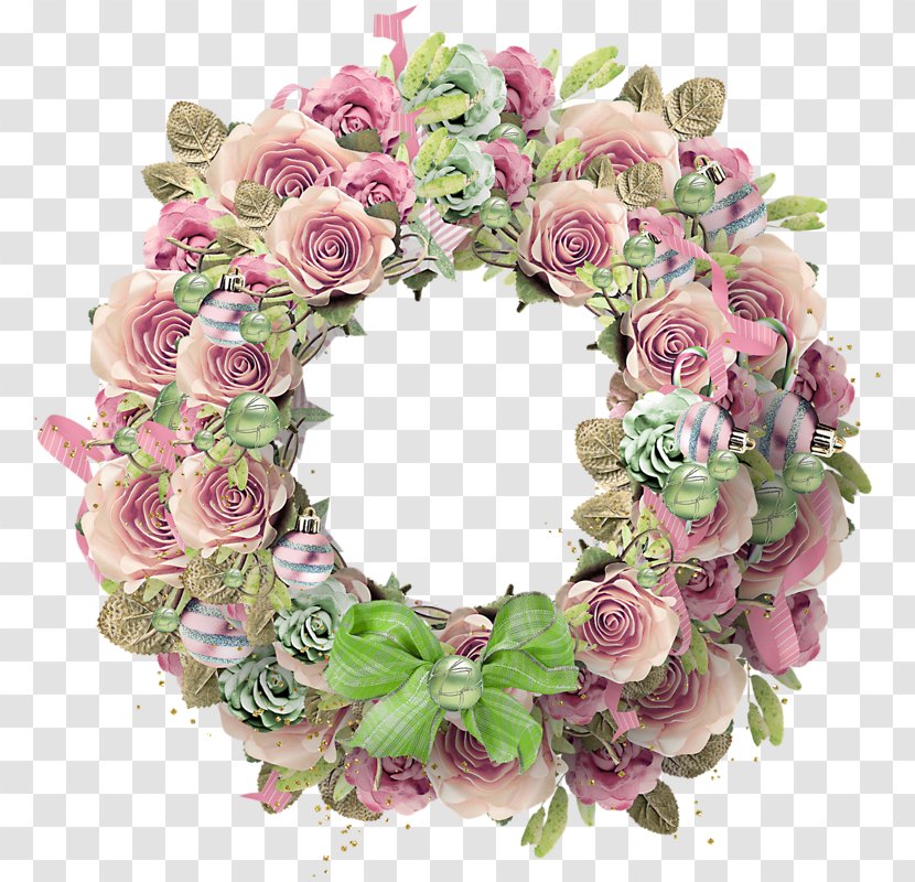 Floral Design Wreath Flower Clip Art - Pink Transparent PNG