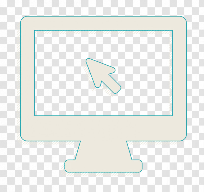 Computer Icon Monitor With Mouse Cursor Icon Click Icon Transparent PNG
