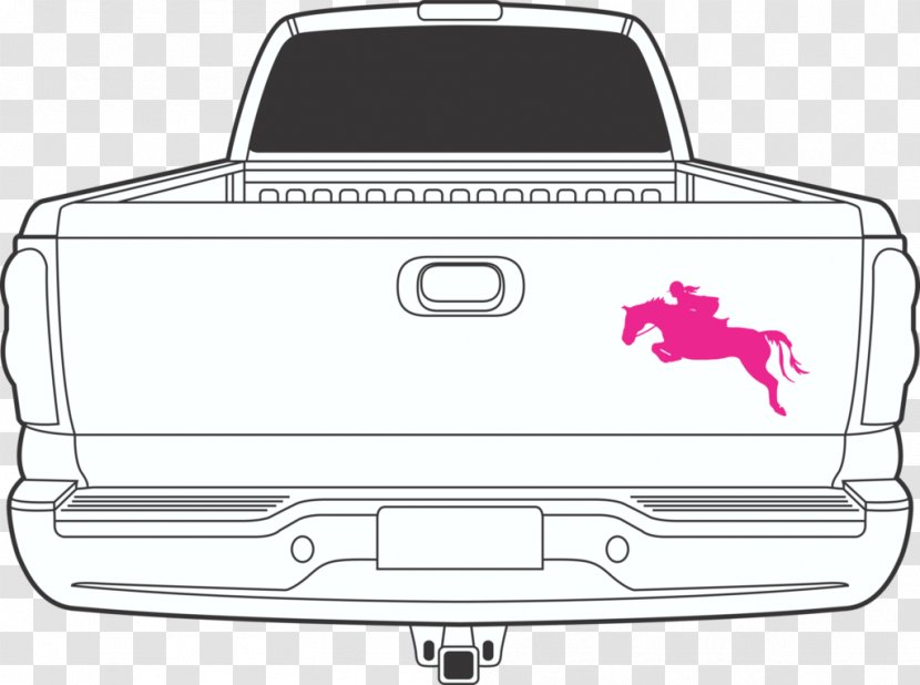 Car Door Decal Bumper Motor Vehicle - Line Art - Vinyl Transparent PNG