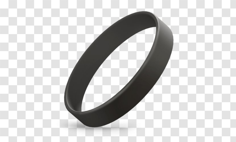 Wristband Marketing Silicone - Artemax - Silver Transparent PNG