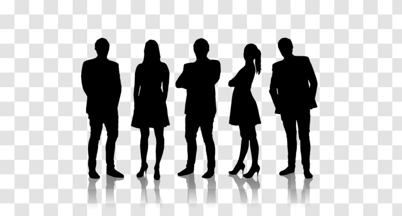 Group Of People Background - Social - Blackandwhite Crowd Transparent PNG