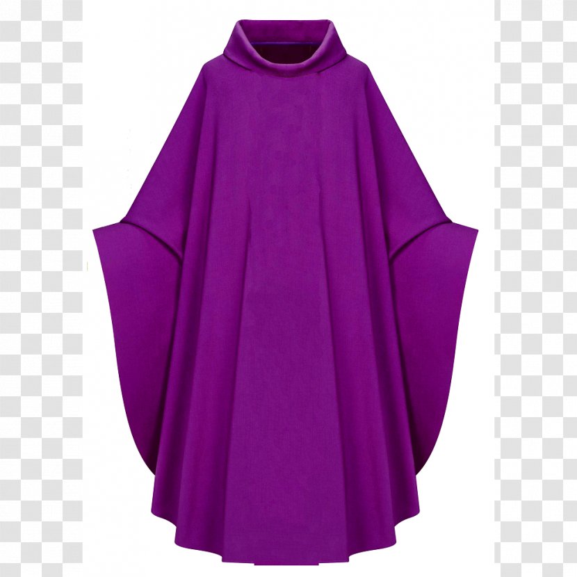 Chasuble Vestment Sleeve Cowl Liturgy - Pink - Gothic Priest Transparent PNG
