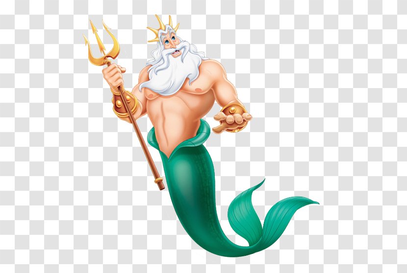 King Triton Ariel The Prince Queen Athena - Kenneth Mars - Mermaid Tail Transparent PNG
