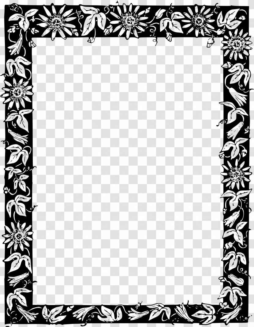 Picture Frames Photography Clip Art - Monochrome - Wen Half Frame Transparent PNG