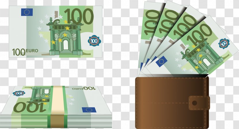 Euro Banknotes Cash - Banknote Elements Transparent PNG
