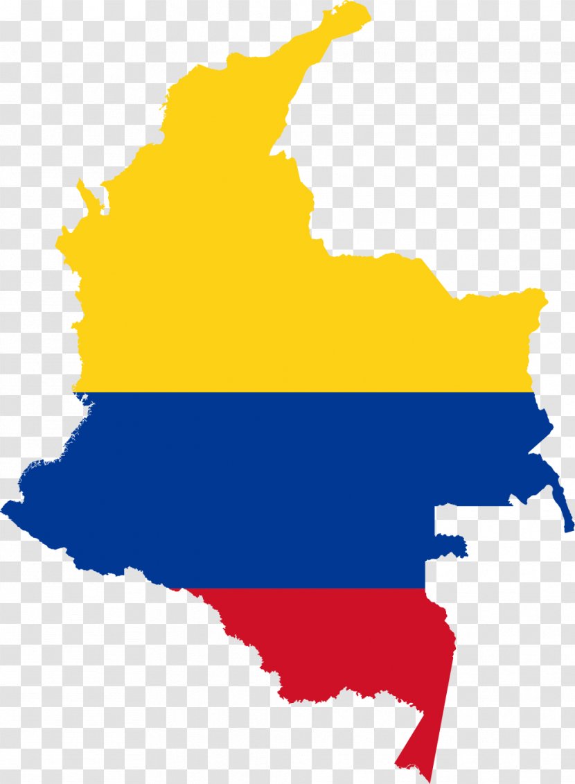 Flag Of Colombia Blank Map Transparent PNG