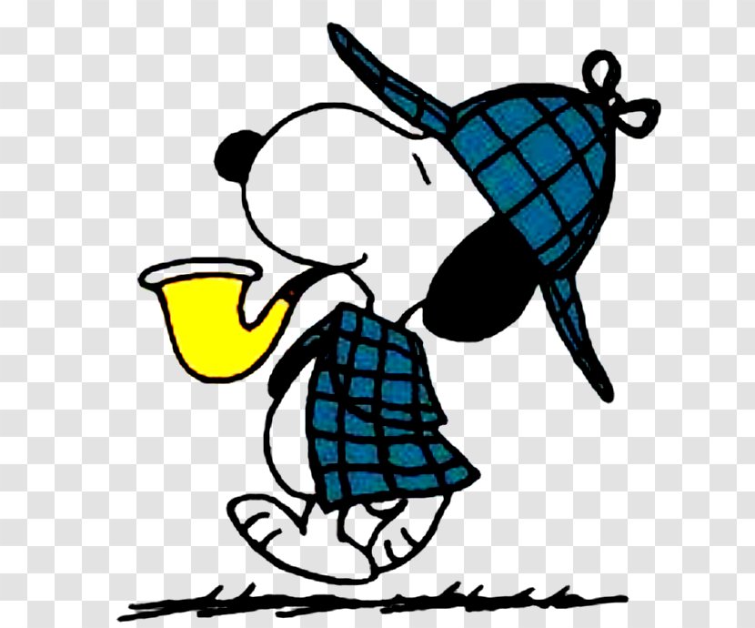 Snoopy Woodstock Charlie Brown Sherlock Holmes Detective - Peanuts Movie - Great Mouse Transparent PNG