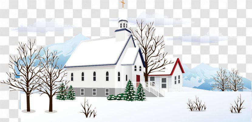 Snow Winter - Elevation - Village Transparent PNG