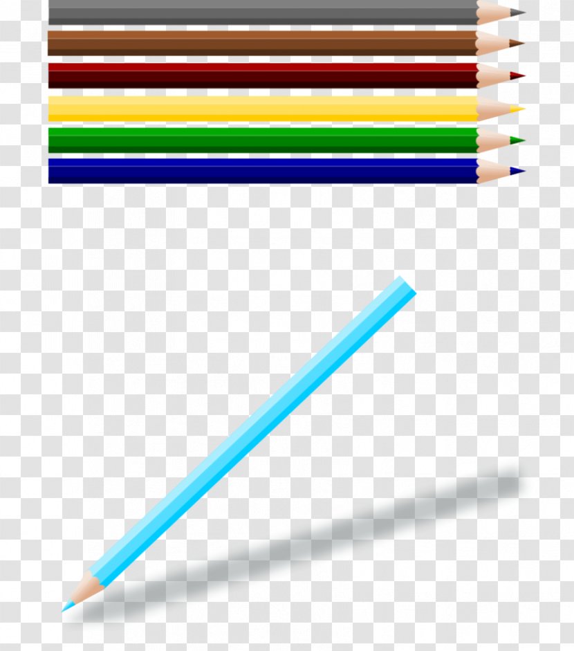 Colored Pencil Ballpoint Pen Drawing - Writing Implement Transparent PNG