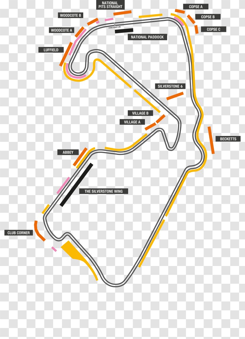 Silverstone Circuit British Grand Prix 2018 FIA Formula One World Championship Of The Americas Bahrain - Indianapolis Motor Speedway - Area Transparent PNG