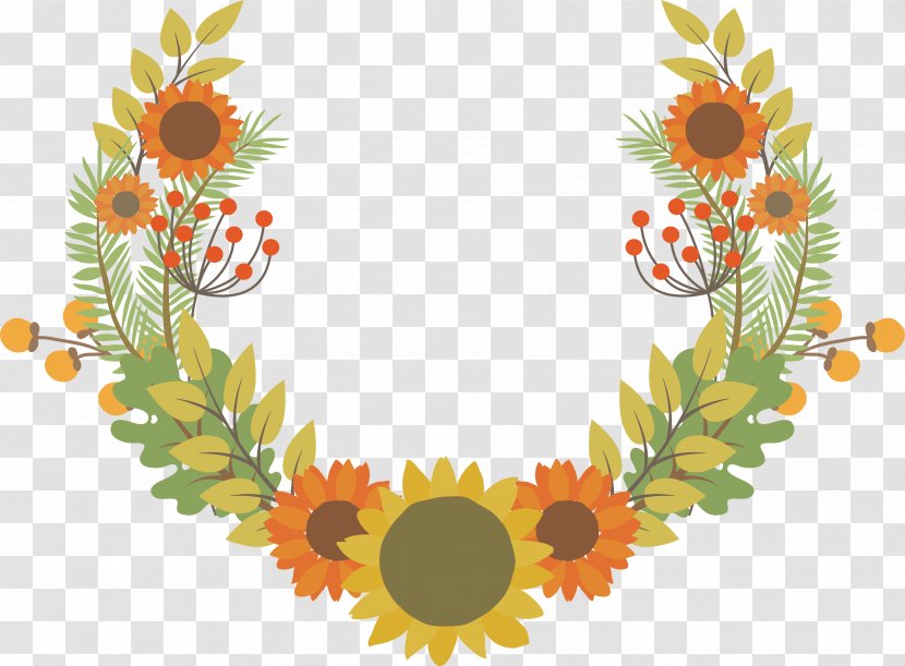 Common Sunflower Autumn - Fruit - Title Box Transparent PNG