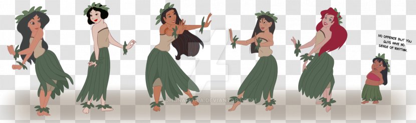 Lilo Pelekai Dance Image Illustration Drawing - Silhouette - And Stitch Hula Transparent PNG