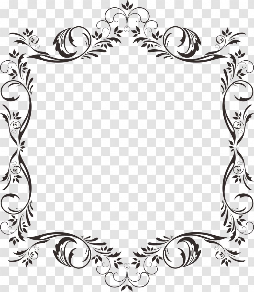 Corner Pattern Lace Material - Drawing - Picture Frame Transparent PNG