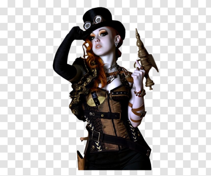 Steampunk City Goth Subculture Gothic Fashion - Woman - Science Fiction Transparent PNG