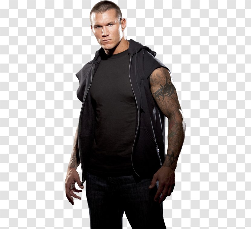 Randy Orton Leather Jacket T-shirt Shoulder Outerwear - Neck - Michelle Mccool Transparent PNG
