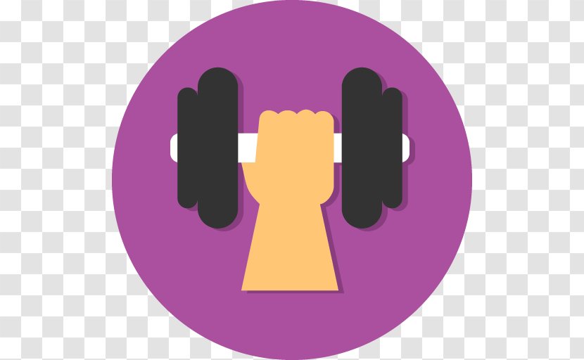 Clip Art - Purple - Barbell Transparent PNG