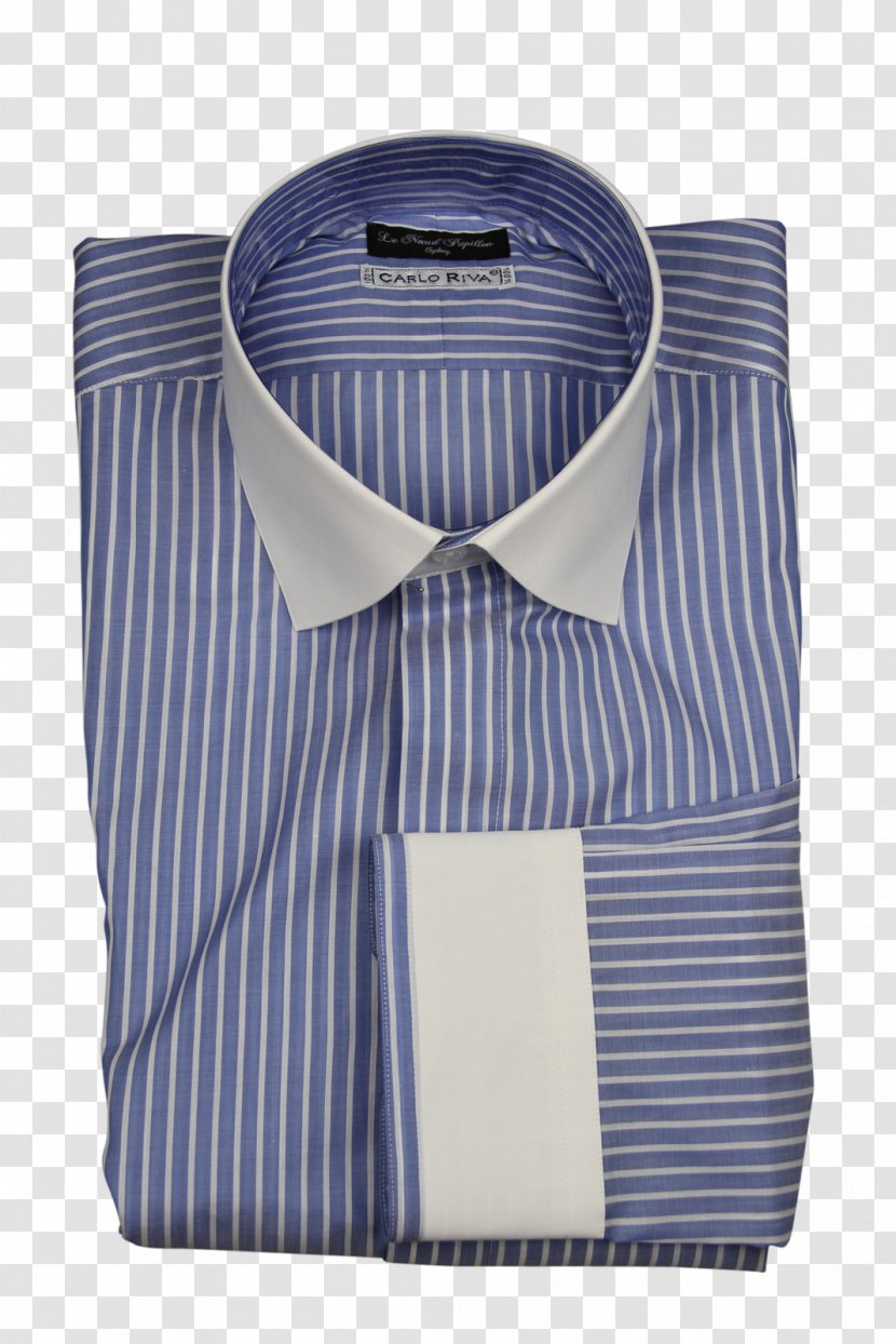 Dress Shirt Collar Button Sleeve - Electric Blue Transparent PNG